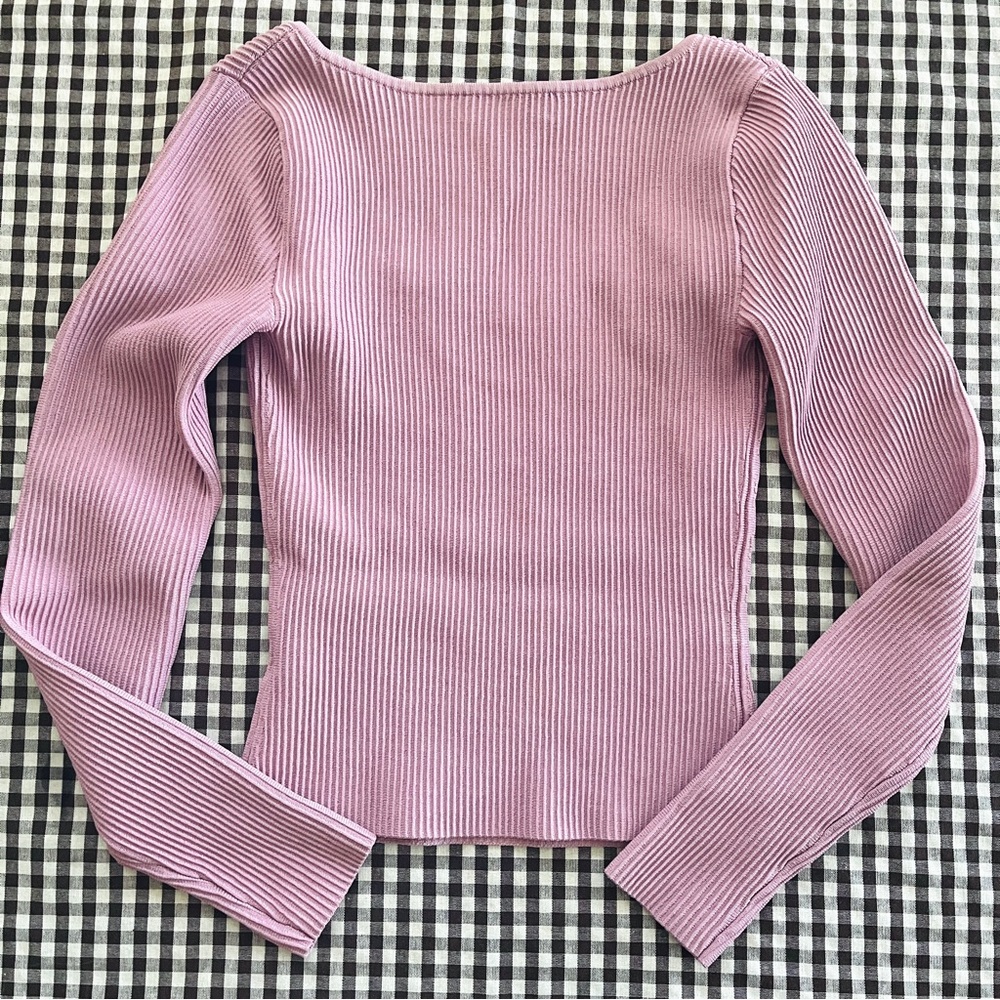 Babaton Aritzia Sculpt Knit Sweetheart Long Sleeve XS - Picture 13 of 13